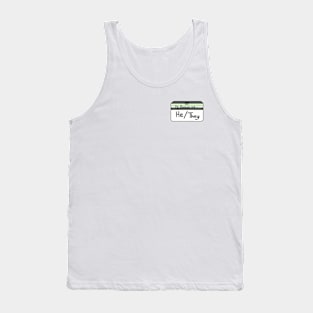 Hi my pronouns are - he they - agender pride Tank Top